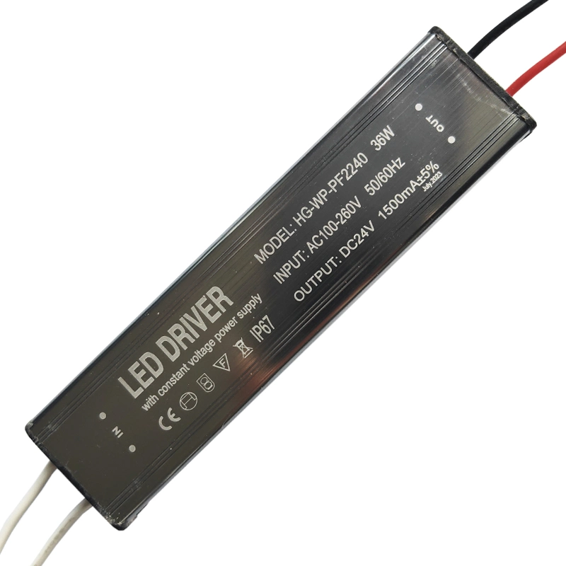 36W 24V 1.5A LED Power Supply Constant Voltage Waterproof IP67