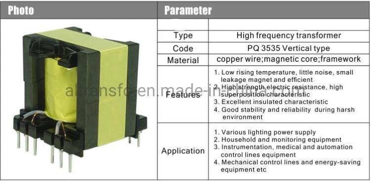 Pq2618 Step-up Transformer 12V 24V High Frequency Transformer