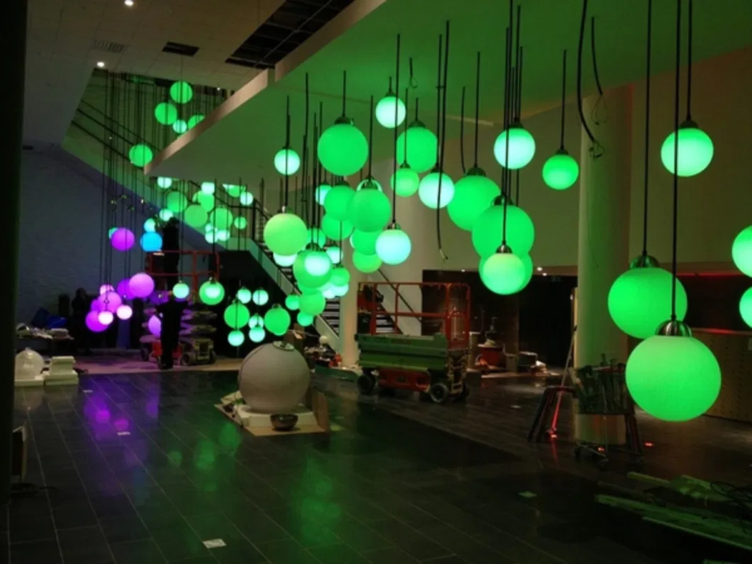 100mm Fashion Colorful LED Lighting Big Plastic Decoration Garden Ball Light