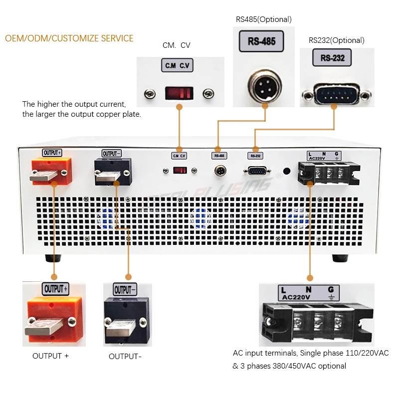 Good Quality AC to DC 12V 100A 200A 333A High Power DC Power Supply 4000W with Digital Display