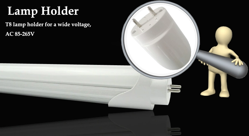 18W 2700K Warm White 85-265V Energy Saving LED Tube Light CE RoHS LED Tube T8 Rubycon Capacitor Driver with IC
