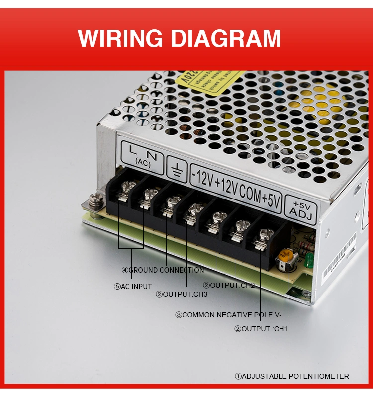 Power Supplies T-30A +5V 5A/+12V 1A/-5V 0.5A Triple Output 30W Switching Power Supply SMPS