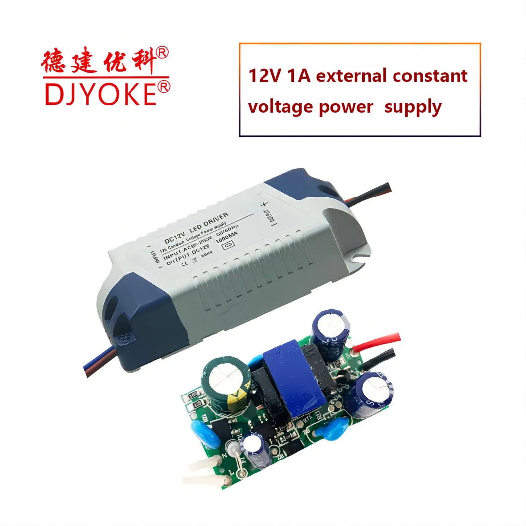 Djyoke AC DC Converter DC 12V 1A Power Supply PCBA Board Switching Power Supply Module for LED 3D Printer Camera LED Driver 07