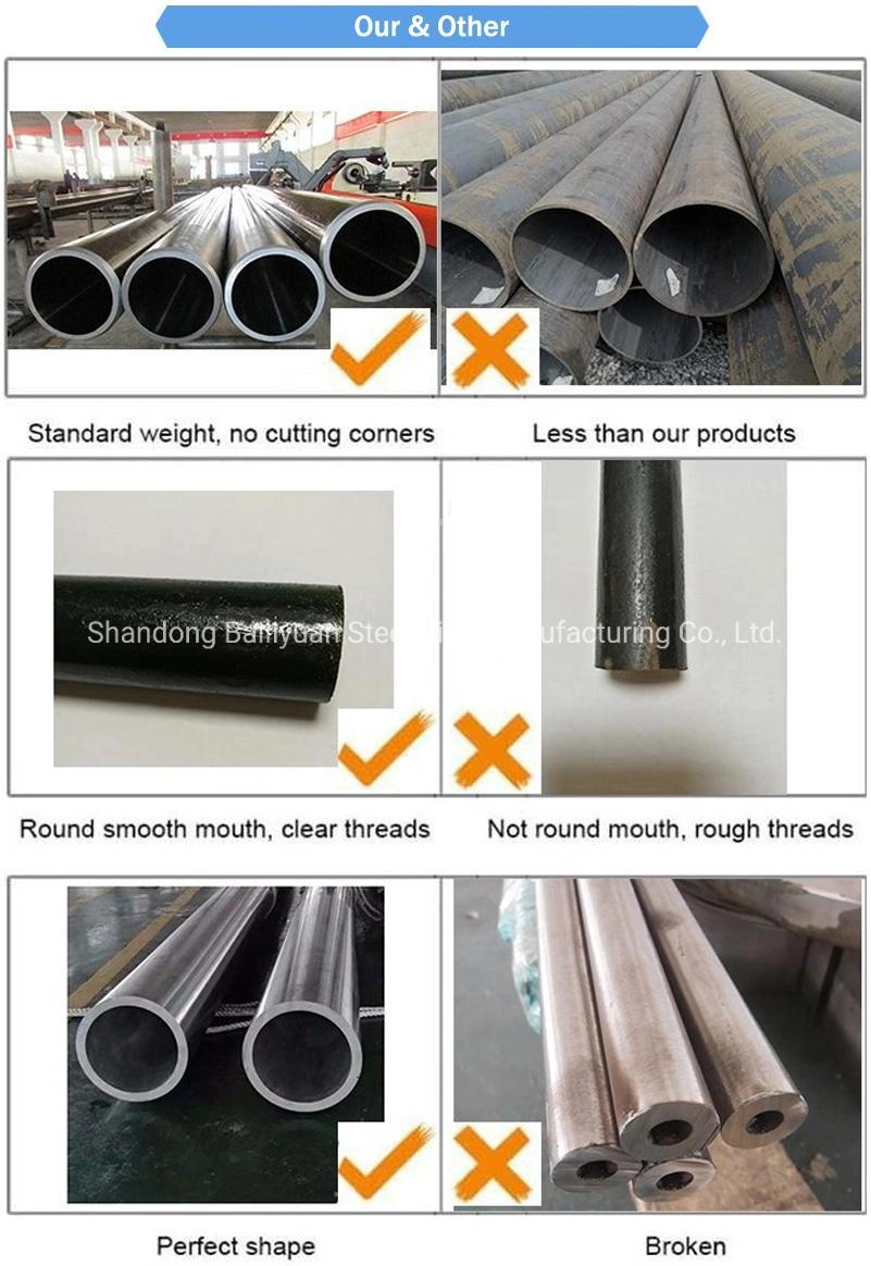 API 5L Line Steel Seamless Pipe &amp; Tubing (X56, X60, X65) with Good Price