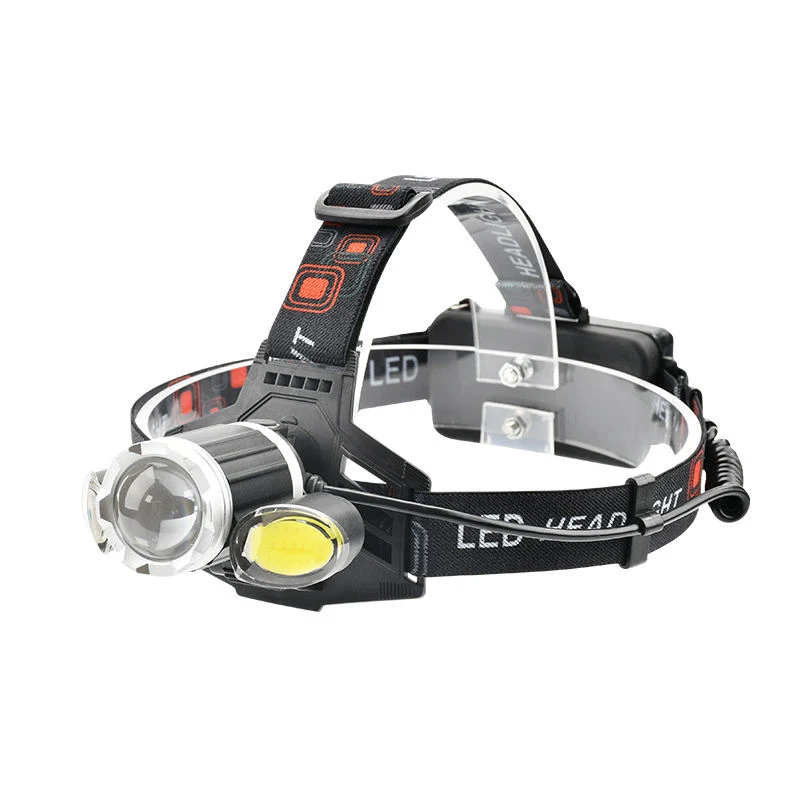 Glodmore2 Factory Supply Cheap USB Charging 180 Rotation COB XPE LED Headlamp with 4 Modes and Warning Light