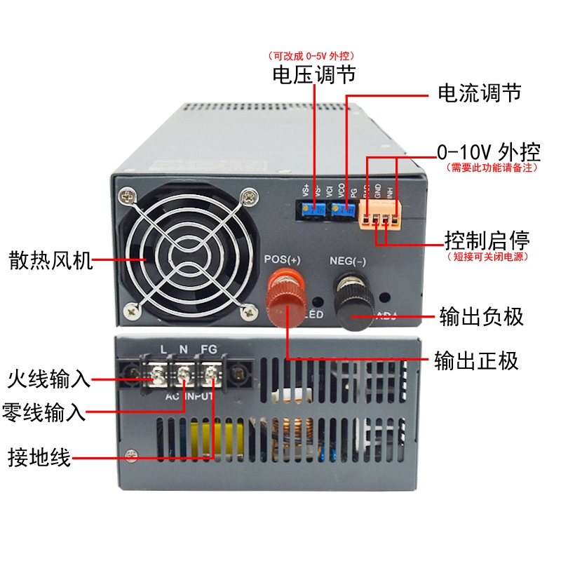 1500W Switching Power Supply 110V13.6A DC Output Power Module Switch Constant Voltage Constant Current Voltage Adjustable