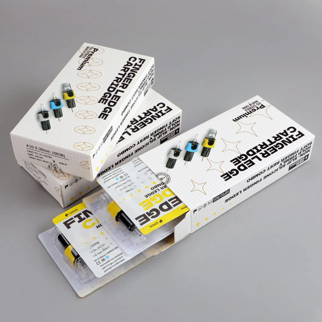 Silicone Membrane 16 PCS/Box Disposable Sterilized Professional Tattoo Needle Cartridges