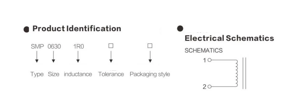 SMP Series Molding Choke Coil High Saturation Current Lamination Structure Environmental Protection Package Factory Direct Supply