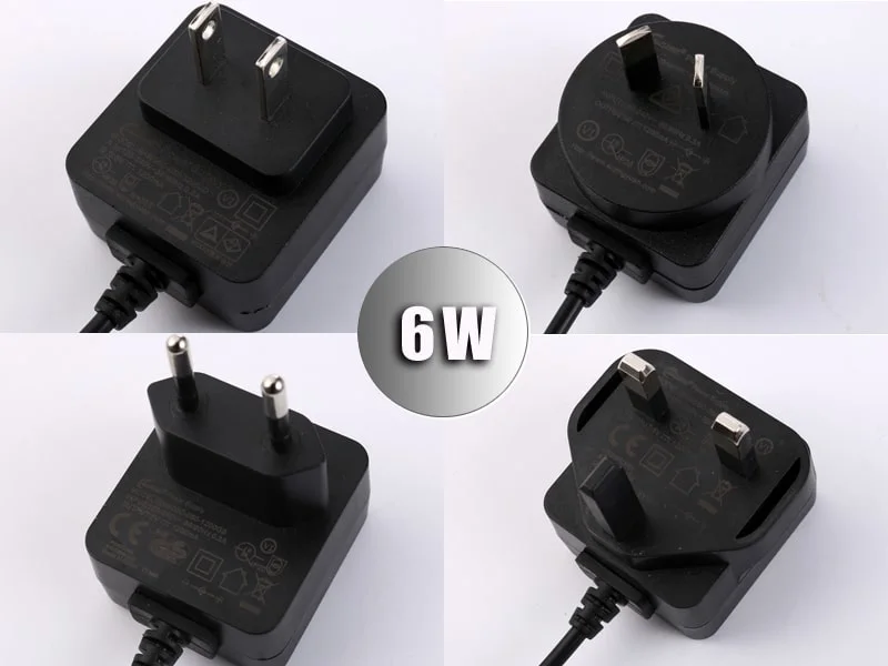 New Products Interchangeable Plug Adapter EU/Us/UK/Au/Cn Standard 12V 5A 65W Power Supply