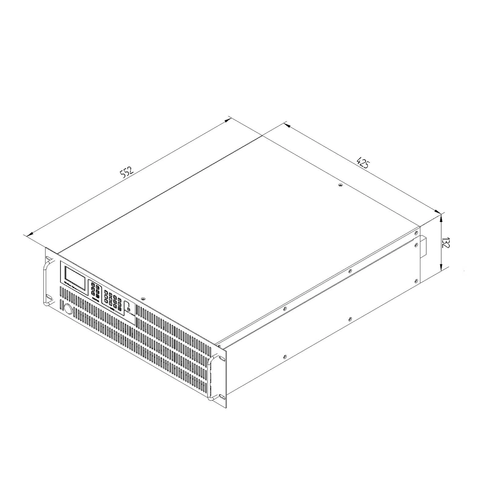 6kw Rack Mount Optimal Performance Programmable AC DC Power Supply