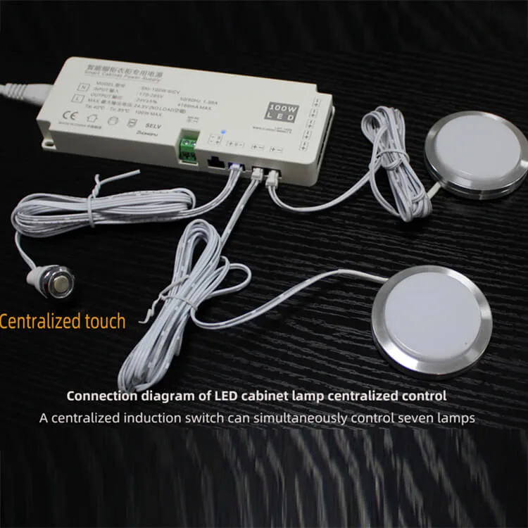 Cabinet &amp; Wardrobe Lighting Power Supply 12V/24V LED Driver 36W 60W 100W