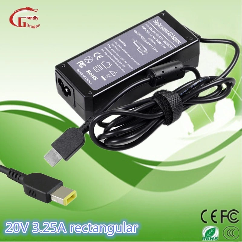 Computer Notebook Charger Laptop AC DC Adapter Switching Power Supply 20V 3.25A 65W for Lenovo