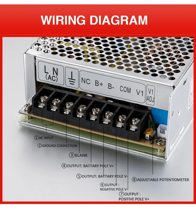 Ad-155b 155W 27.6V 5V 27.1V Closed-Circuit Television Power Supply with Backup Battery 2023 Wholesale Made in China