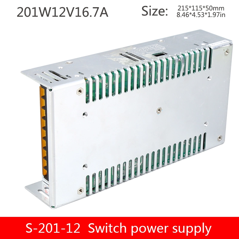 201W 12V 16A AC/DC Single Output Switch Mode Power Supply