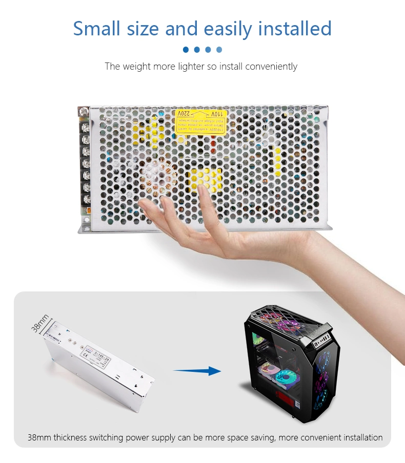 Factory Sale S-145-12 LED SMPS 250W AC to DC 12V 24V 10A 20A Switching Power Supply