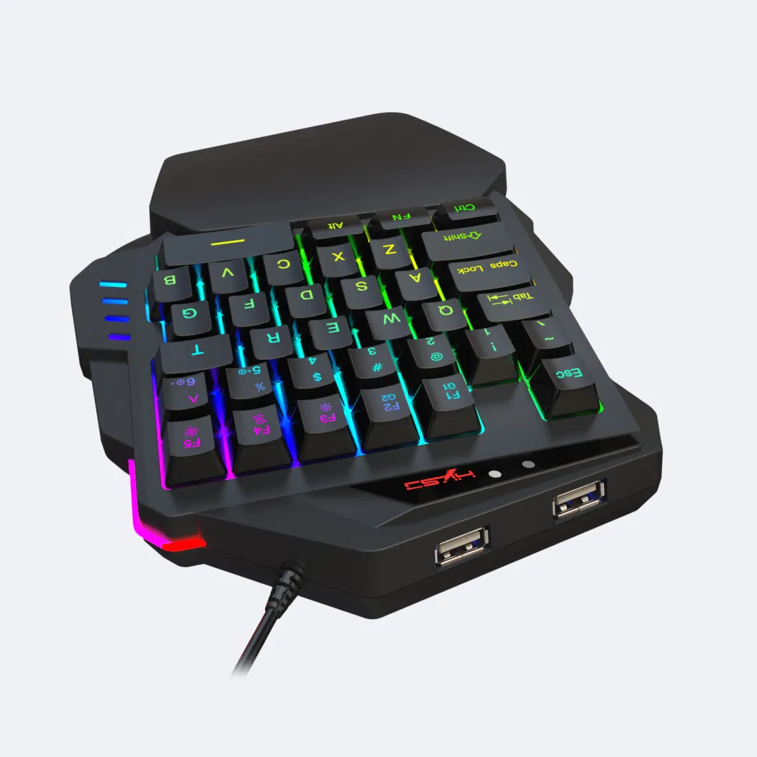 35 Keys RGB Gaming Mechanical Wired Keyboard Built-in Game Console Converter for PS3 PS4 xBox 360