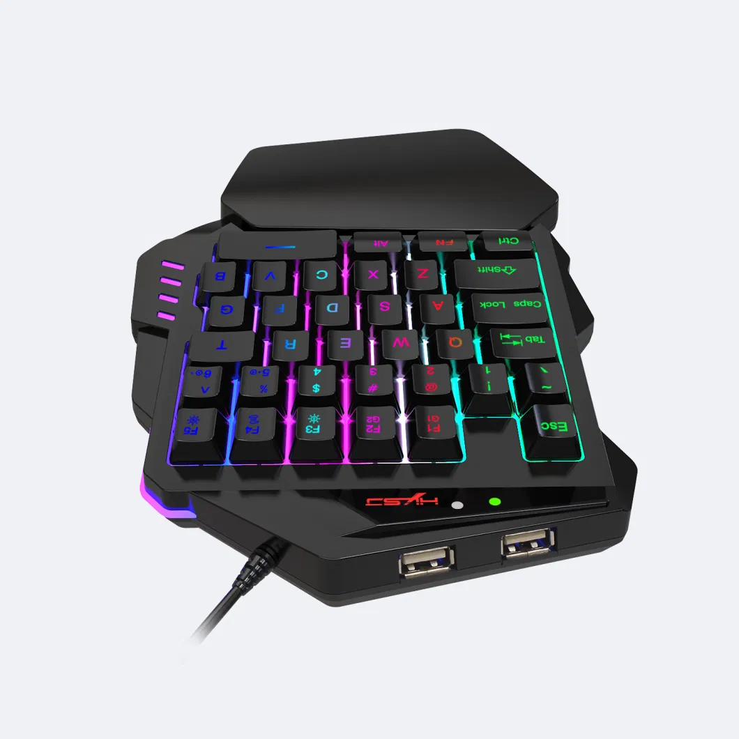 35 Keys RGB Gaming Mechanical Wired Keyboard Built-in Game Console Converter for PS3 PS4 xBox 360