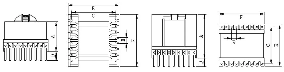 Er/Ec/Etd Switching Power Supply Audio PCB Electronic Transformer for LED Lighting