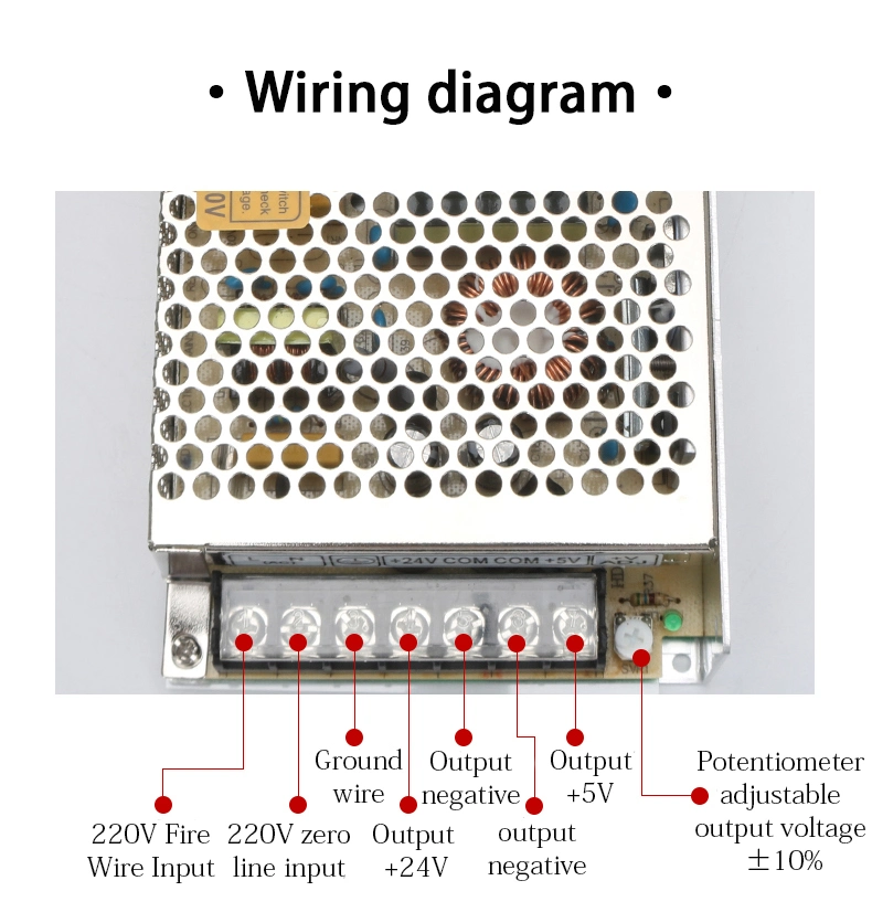 D-50b 5V 6A 24V 1A 50W 5VDC 24VDC Power Supply Power Supply 12 Volt 5 AMP Switching Power Supply