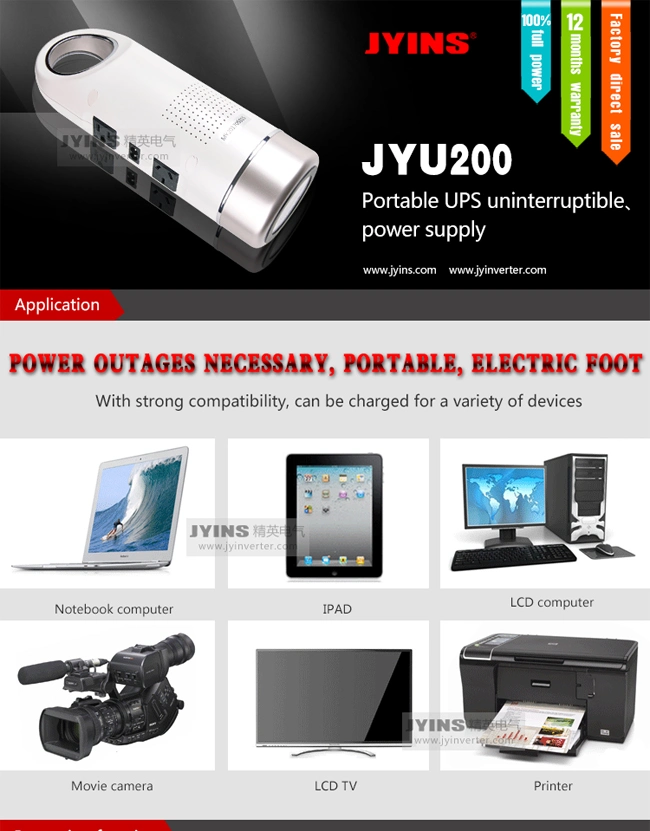 Portable 200W Mini UPS 12V 13ah Lithium Battery Uninterruptible Power Supply