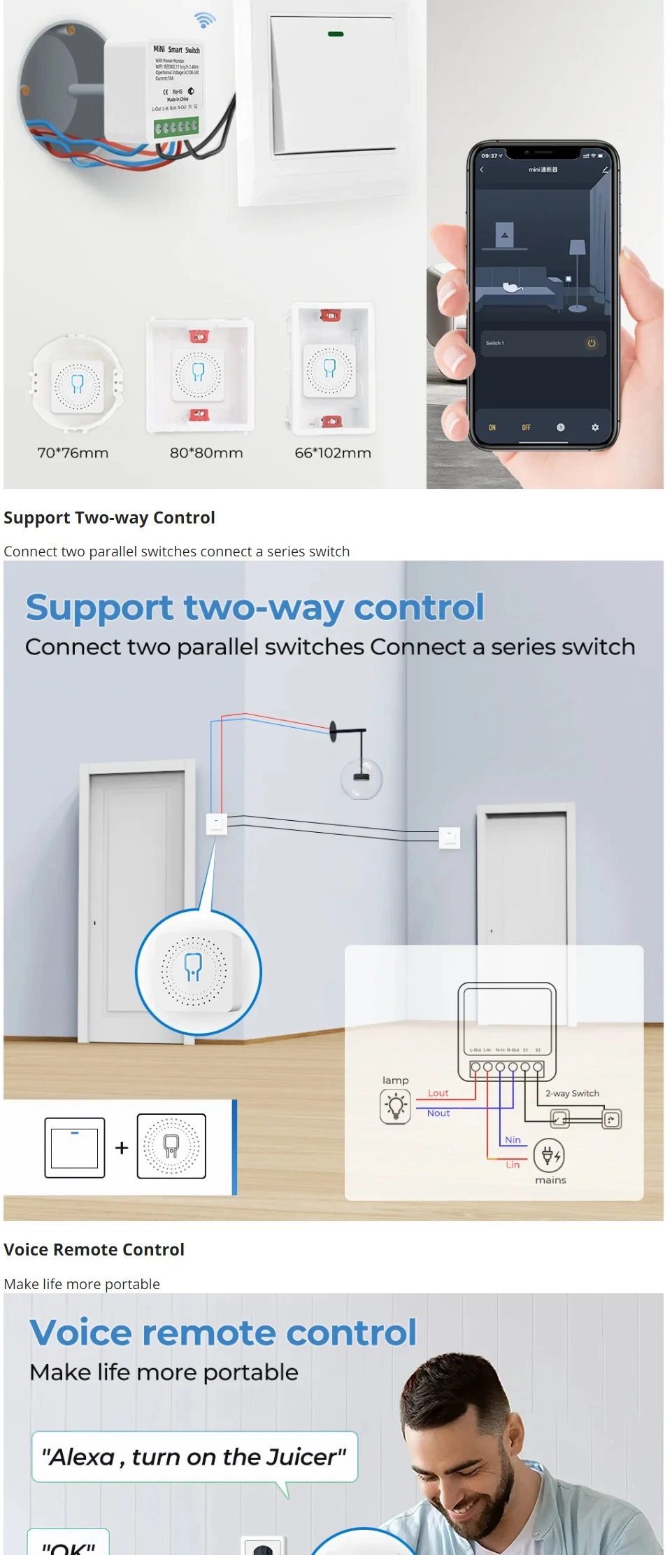 Switching Power Supply Module Smart Switch WiFi Remote Control Switch