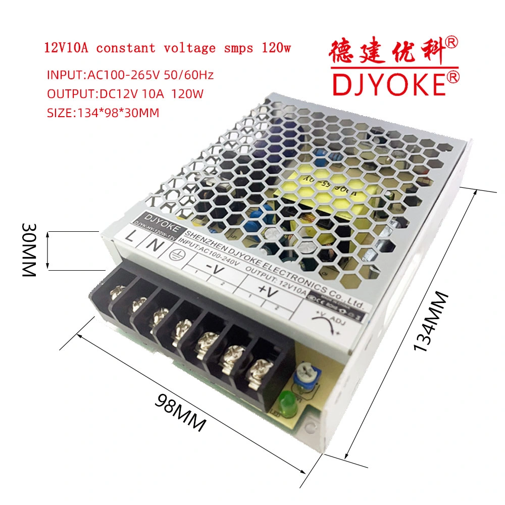 High Quality 40W 60W 120W Iron-Case Constant Voltage Switching Power Supply SMPS 07