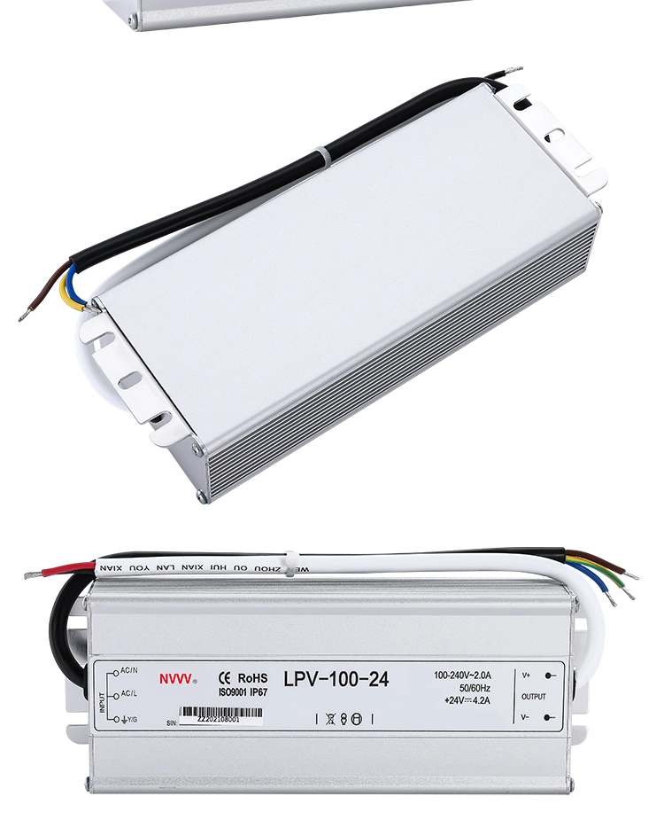 24V AC to DC Transformer Waterproof Switching Mode Power Supply Lpv-100-24 LED Driver 100W