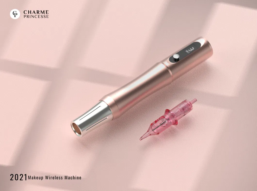 Wireless Semi Permanent Makeup Pen Wholesale OEM10 PCS Free Cartridges Dual Battery Lip Tattoo SMP Permanent Makeup Machine