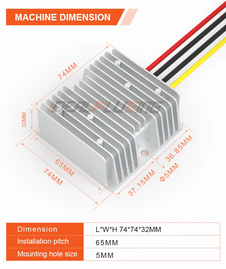 Isolate Step Down Buck Isolated DC DC Converter 72V to 12V 50V~100V Input 60V 70V 75V 80V 90V 96V 10A 120W Power Supply