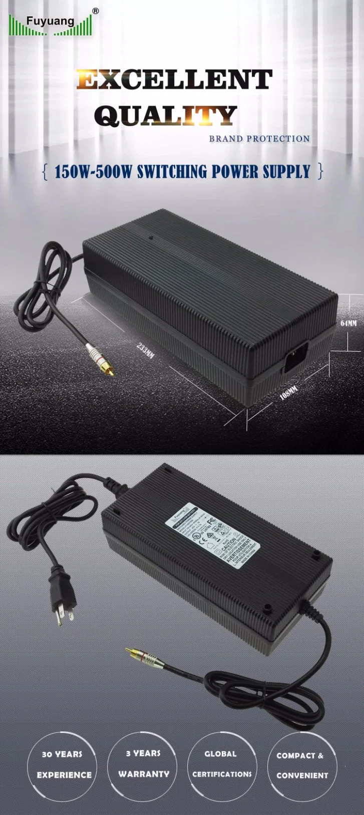 Electrical Equipment Supplies AC DC Power Supply 48V 8A Fy4808000