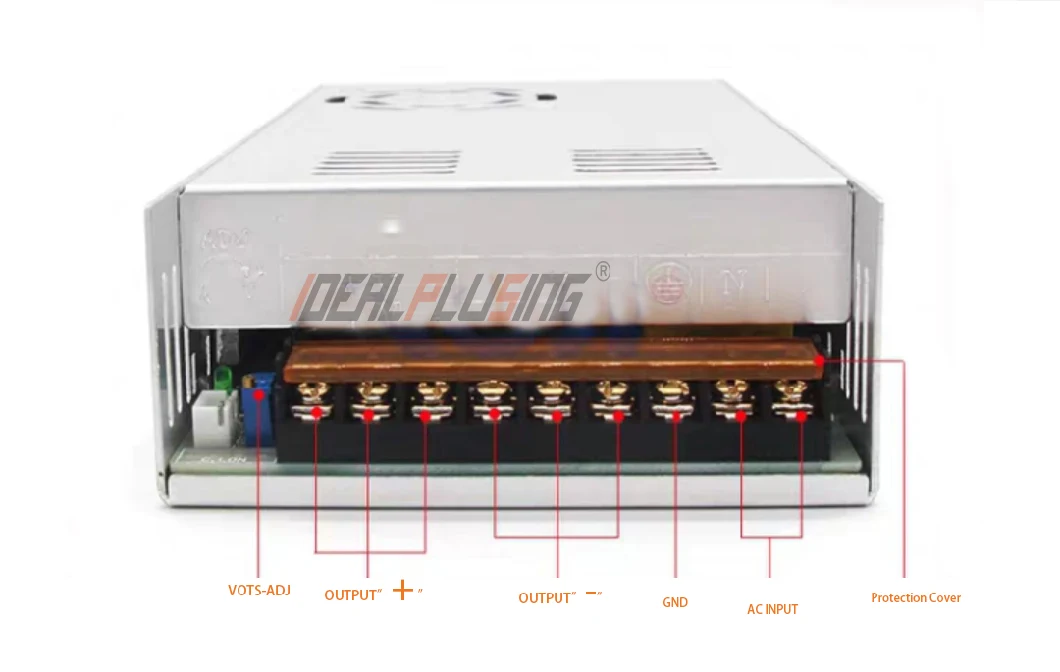 AC/DC Single Output 110V 220V Regulated 0-110VDC 6.5A CCTV SMPS Power Supply