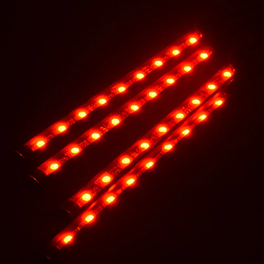 DC 12V LED Strip Lights Remote Control Car Interior Atmosphere Decoration 4PCS 36LED Multi-Color Light Indoor Atmosphere Lamp