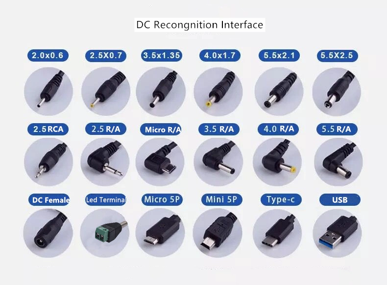 Basic Customization 5V 6V 9V 12V 15V 19V 24V 36V 1A 2A 3A 4A 5A 6A 8A 10A 24W 60W AC/DC Charger/Switching Power Adapter/Power Supply for Laptop/Medical/LED/CCTV