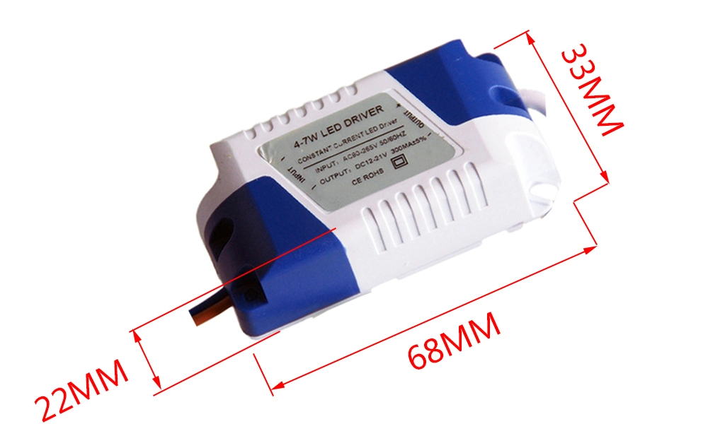 4-7W DC12-21V 280mA LED Driver with IP44 Housing for LED Chip 03
