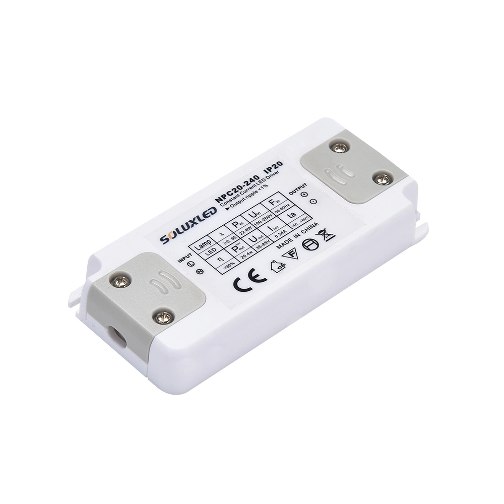 Ultra Thin LED Driver 20W 36-84VDC 240mA No Flicker Power Supply IP20