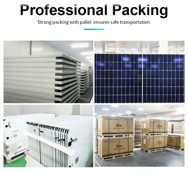 Wholesale All Black Cost 100W 275W 365W 9bb 300W 200W 150W 400 Watt PV Half Cell Doubble Glass Poly Solar Panel