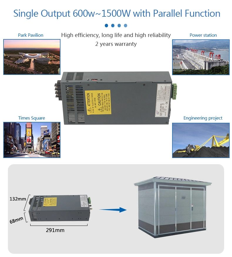 1500W 24V 62.5A High Efficiency Can Adjustable Power Supply