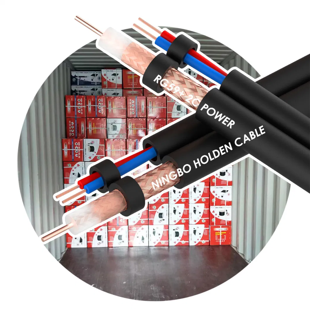 Rg Cu CCS CCA Semi Finished Camera CCTV Coaxial Cable