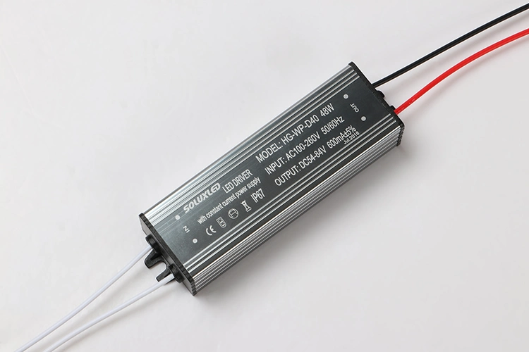40W 50W 54-84V 600mA Constant Current LED Driver IP67 Waterproof Power Supply