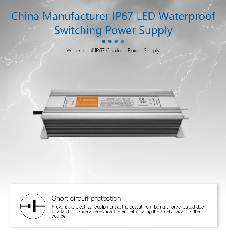 Single Output Waterproof SMPS with IP67 Certification Approved