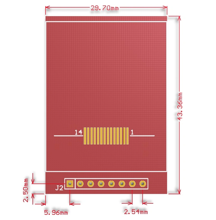 1.44inch Spi Module St7735s 128 * 128 Resolution Driver Board LCM Display with Few Io Bus Spi Interface