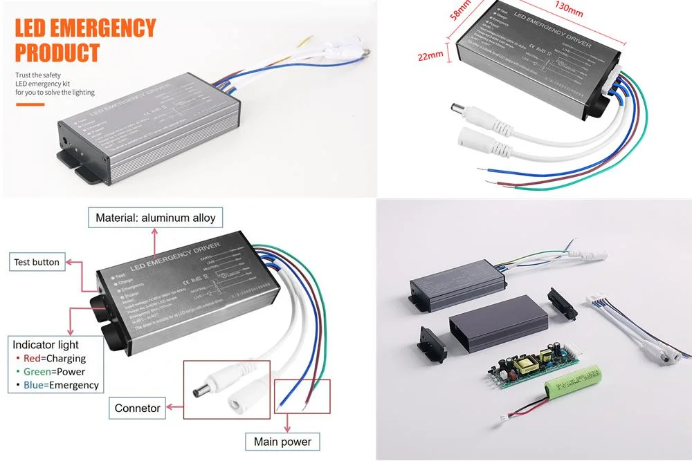 LED Emergency Kit for LED Panel Downlight Strip Ceiling Tri-Proof Light LED Emergency Driver
