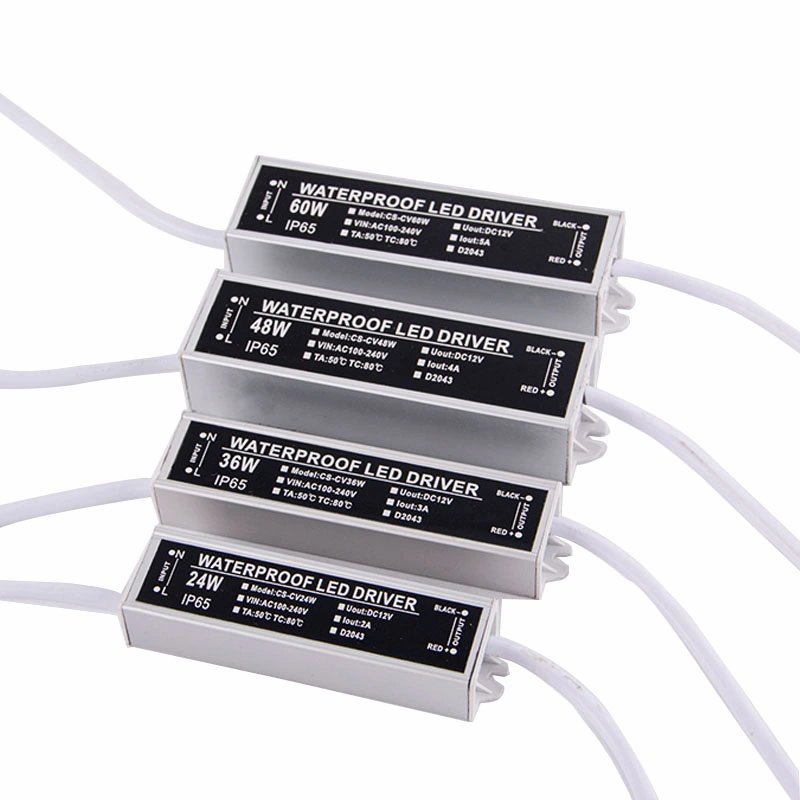 Outdoor Use IP65 12V 60W 5A Slim LED Power Supply