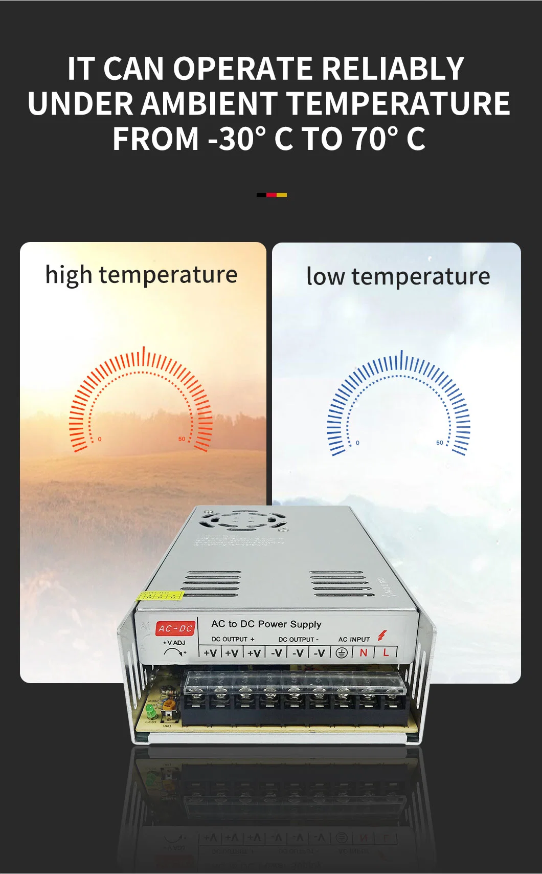 LED DC 36V 10A 360W Switching Power Supply for LED Lighting