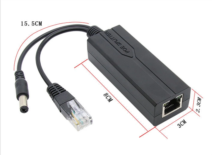 48V 12V Passive Poe Splitter Micro USB/Type-C/DC 10/100Mbps Power Over Ethernet for IP Camera Aps