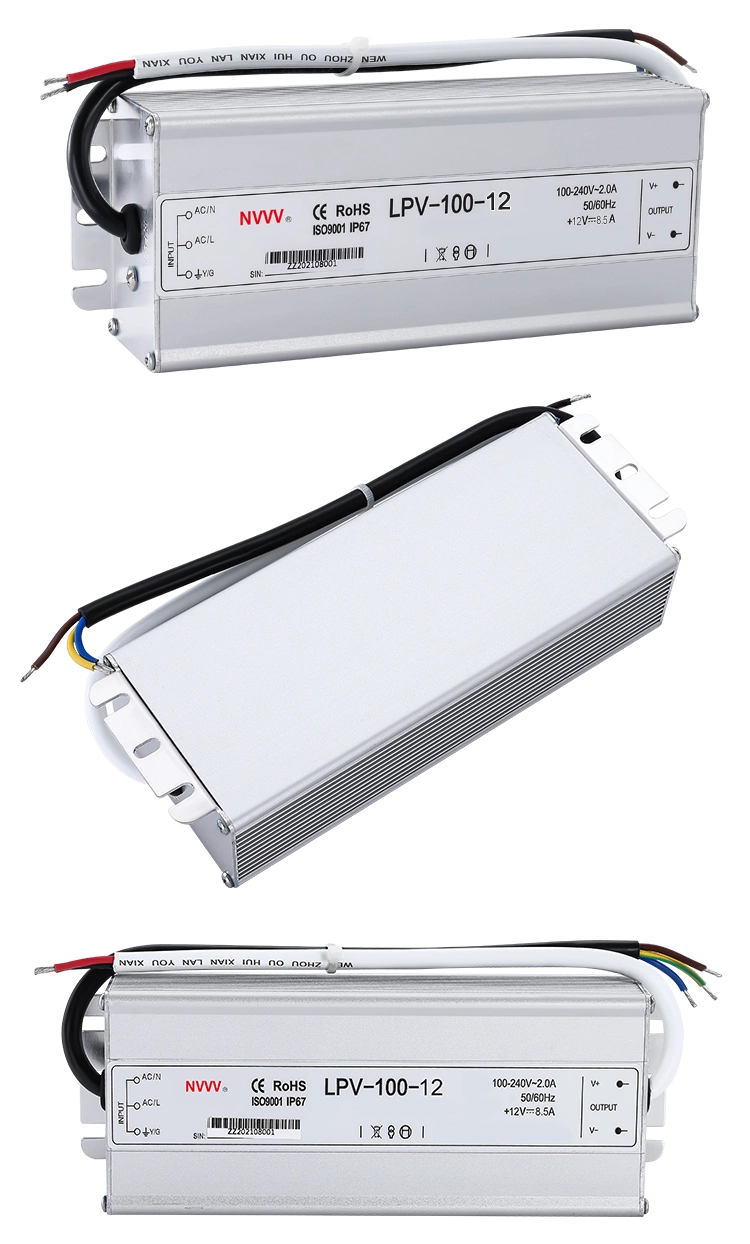 Waterproof AC-DC Industrial Switching Power Supply 100W 8.3A SMPS AC-DC Lpv-100W-12V