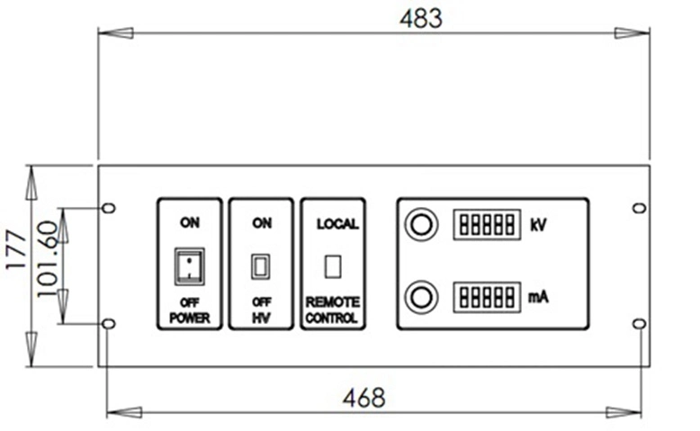 High Precision Low Ripple Variable High Voltage DC Power Supply 4u Bench Rack Mount Chassis for Capacitor Charging