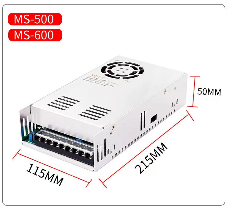 500W 20A 600W 25A 800W 33A 1000W 40A 1200W 50A 2000W 83A 3000W 125A 4000W 166A 200A SMPS Power Supply 24V AC DC Switching Power Supply for LED