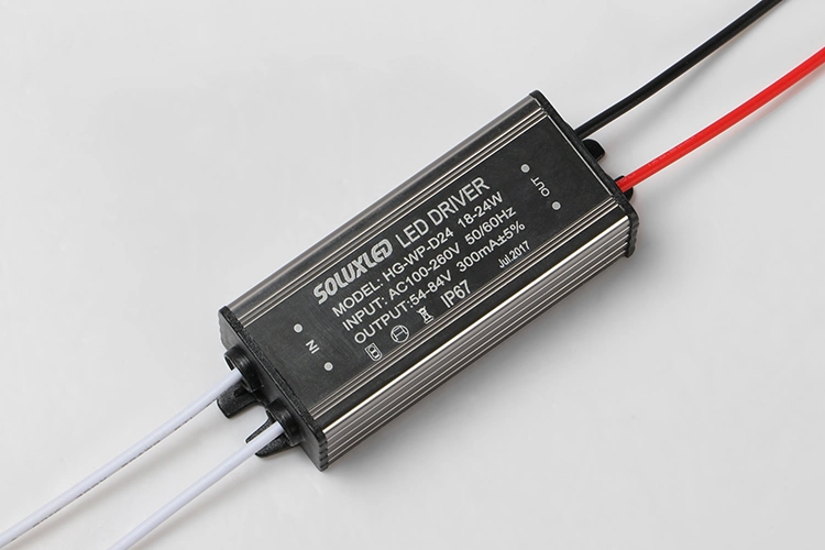 18-24W 25-36V 300mA 600mA Waterproof Enclosure Constant Current Flicker Free LED Driver