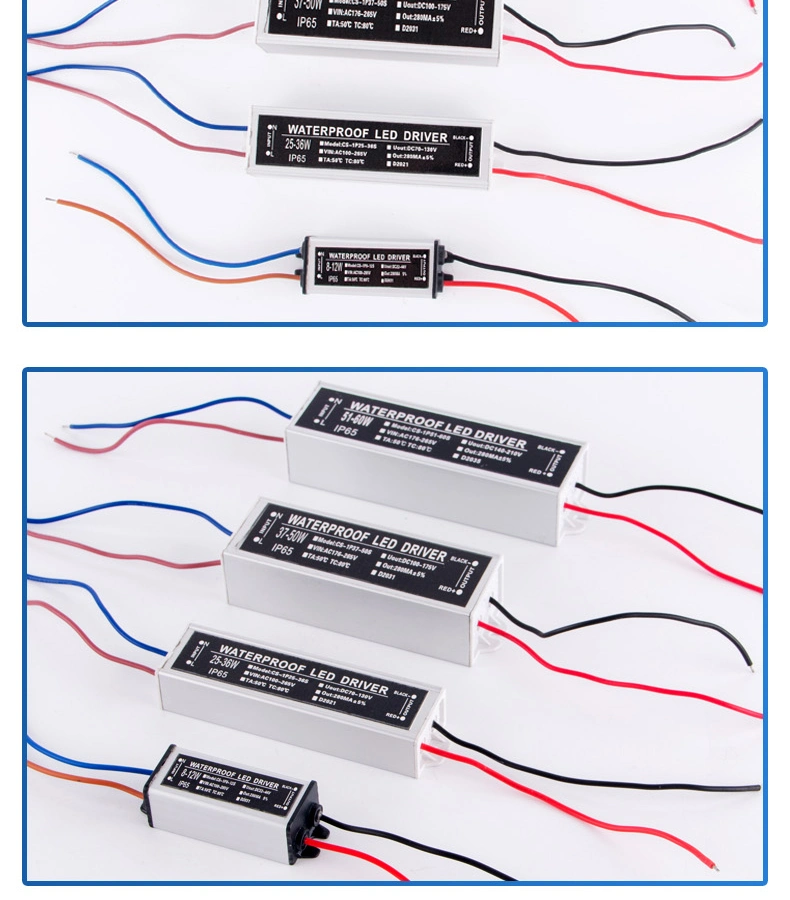 Constant Current Driver 300MA 4-7W/8-12W/13-18W/18-24W/24-36W/37-50W/50-60W LED Power Supply